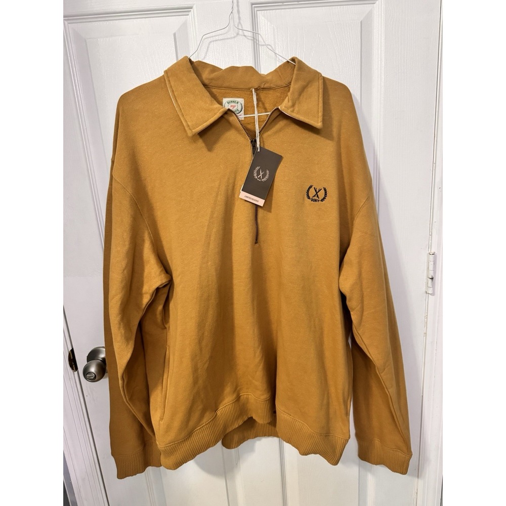 Dinner Service NY Half Zip Pullover Sweatshirt XXL NWT Backcountry Ski Club Mens